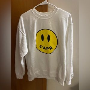 White Cape Cod Smiley Crewneck